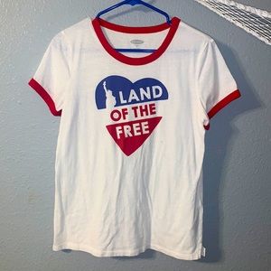Old Navy ‘Land of the Free’ tee size M